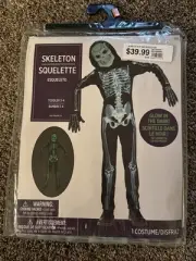 Glow In The Dark Skeleton toddler 3-4 Halloween Costume