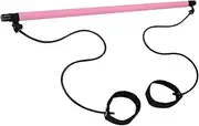 Pilates Bar Kit - Portable Yoga Pilates Stick Exercise Bar | Pilate Stick Set with Resistance Band Foot | Resistance Band Bar | Twisting Sit-Up for Man Women Home Gym