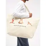 日韓MAISON KITSUNE TOTE BAG 帆布包購物袋手提袋狐狸頭