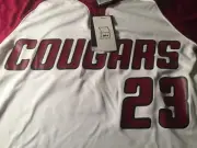 NIKE TEAM GAME JERSEY COUGARS #23 JORDAN YOUTH MEDIUM WHITE & MAROON TRIM NWT!
