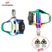 PROMEND Bicycle Self-Locking Pedals Road Bike SPD-SL Clipless Pedals w/ Cleats