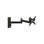 Mount-It! Full-Motion Single Monitor Wall Arm Mount Up to 30" Black (MI-404)