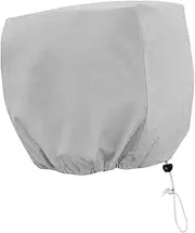Okiyakusama Boat Outboard Motor Cover Protector with Drawstring Marine Accessories Heavy Duty Dustproof Waterproof Boat Engine Hood Cover, 15HP