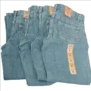Boys Urban Pipeline Relaxed Straight Jeans, Light Tint, 8 Slim, 4pair Bundle