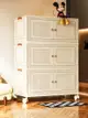 免安裝收納櫃北歐風格塑料材質客廳用二層三層四層五層可選透明奶油白兩色 (1.7折)