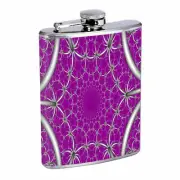 Abstract Art Em7 8oz Stainless Steel Flask Drinking Whiskey Liquor
