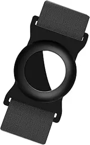 Metal AirTag Case, AirTag Holder Tracker Anti-Lost Protector Cover, Slim Aluminum AirTag Accessories with Cash Strap for RFID Blocking Front Pocket Carbon Fiber Rigid Wallet