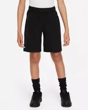 Nike Tech Fleece FD3289-010 Shorts Kids M Black Cotton Drawstring Waist APP2937