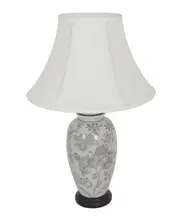 Inez Small Table Lamp in White/Black