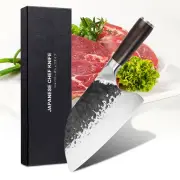 7.5" Cleaver Knife Kitchen Knife High Carbon Steel Chef Knife for Meat Vegetable