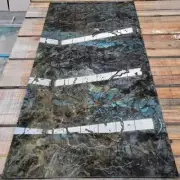 Labradorite Stone Dining Table Top Kitchen Slab Table Marble Side Table Home Dec