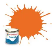 Humbrol Enamel 18 Orange Gloss 14mL Paint