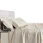 Royal Tradition Viscose from Bamboo Bed Sheets, King, Solid Ivory, Super Soft...