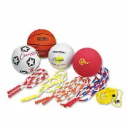 . Case of [1] Physical Education Kit w/Seven Balls 14 Jump Rope .