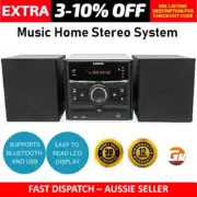 Home Stereo CD Player Micro HiFi System Bluetooth Speakers Music System USB NEW