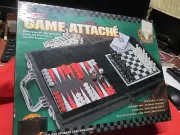 5 - 1 GAME ATTACHE', CHESS, CHECKERS, BACKGAMMON, CARDS, DOMINOES