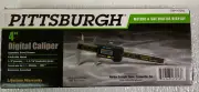 Pittsburgh 4" Digital Caliper Metric SAE Decimal Reads Digital Display Math Tool