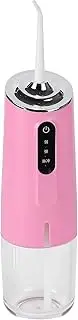 240ml Portable USB Rechargeable Oral Irrigator, 3 Modes Detachable Water Pick Hand-Held Tooth Cleaner and Water Floss for Teeth, Health Care Equipment(PINK)