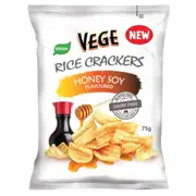 Ajitas Honey Vege Rice Crackers 75gm x 5