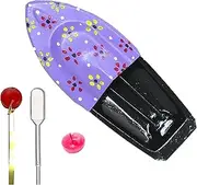 [Yogic Mantra] Pop Pop Boat Science Kit | Violet Theme | 1 Noisy Putt Putt Steam Engine Boat | Classic, Retro, Collectible and Nostalgic Desi Indian Mela Boat | Candle Powered Tin Boats
