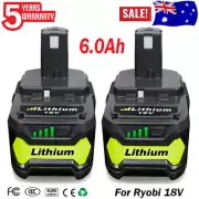 18V Li-ion Battery For Ryobi One + PLUS 6.0 Ah P108 P105 P104 P102 P109 Lithium