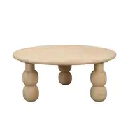 [James Lane] Anya Round Mango Wood Coffee Table