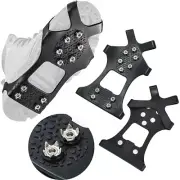 Crampons Ice Cleats Traction Cleats Snow Ice Grips 10 Spikes fit Shoes