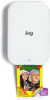 [Canon] Ivy 2 Mini Photo Printer, Print from Compatible iOS & Android Devices, Sticky-Back Prints, Pure White
