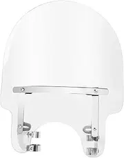 Motorcycle Clear Windscreen Windshield with 39mm Clamps Compatible with Harley Sportster XL883 1200 Dyna Wide Super Glide Fat Street Bob