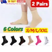 2 Pair Foot Sleeve Plantar Fasciitis Compression Socks Achy Swelling Heel Ankle