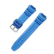 18mm PU Strap Replacement Watch Band for Casio AE-1200WH1000W,1300WH W-216HF-108WH,SGW500 BLUE COLOUR