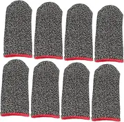 LIFKICH Finger Sleeves for Gaming 10 Pack Touch Screen Slip Breathable Fiber Material Thumb Separation Fast Dry Improve Gaming Performance