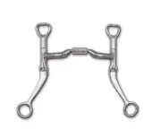 MYLER FLAT SHANK WITH SWEET IRON LOW PORT COMFORT SNAFFLE BIT MB 04 89-1104