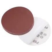 5" PSA Sanding Disc Aluminum Oxide Adhesive Back Sandpaper 80 Grit 10 Pcs