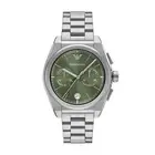 Mens Wristwatch EMPORIO ARMANI FEDERICO AR11640 Chrono Steel Green Sub 100mt