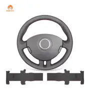 MEWANT Artificial Leather Steering Wheel Cover Wrap for Renault Clio 3 2005-2013