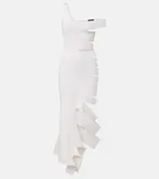 [Mugler] Mugler Cutout midi dress AU 8 white