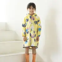 在飛比找松果購物優惠-日本WPC 頑皮象M 空氣感兒童雨衣/防水外套 附收納袋(9