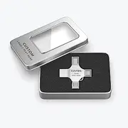Personalized OTG USB Flash Drive, 100 Pack Custom 4-in-1 Multifunctional Flash Drive USB 3.0 Memory Stick, Ideal for Corporate Promotional, Businesses Event and Non-Profits (32 GB,with Metal Box)