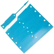 Disposable Vinyl Key Tags Blue 500 Pack