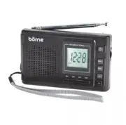 Vintage Borne Portable LCD Digital 12 Band AM/FM/ Radio with Alarm Clock