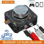 VIKEFON Bluetooth 5.0 Audio Receiver 3D Stereo AUX RCA Adapter for Car Speaker