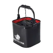 Practical Fishing Bucket Collapsible Bucket with Handle Folding Water Container