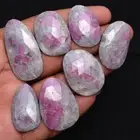 Natural Sapphire With Ruby Spots 227 Cts Untreated Huge Gemstones Lot 30mm-42mm