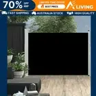 Patio Retractable Side Awning 120x500 cm Black Outdoor Privacy Screen Shad 48388