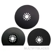 3pc Oscillating Multi Tool Circular Blade Set-fits older Fein Multimaster models