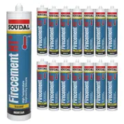 Soudal 310mL 108264 Firecement HTo Sealant (up to 1500oC) - Black