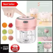 Lightweight 250ML Electric Chopper for Garlic, Ginger & Vegetables - Easy Clean