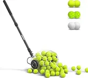 Neewer Tennis Ball Hopper, 30-58"/77-148cm Telescopic Golf Ball Retriever Pickleball Picker Upper, Rolling Collector Basket Holder Roller for 1.5"-3" Balls, Training Accessories & Equipment, TB01S