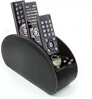 Remote Control Holder Organizer Table Desk Leather Control Storage TV Remote Con